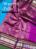 Handloom Silk Saree With Contrast Blouse-ISKWSR0708W4970