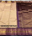 Kanchipuram Handloom Silk Saree With Contrast Blouse-ISKWSR07087645