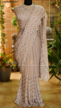 Embroidered Tissue Satin Silk Saree With Blouse-ISKWSR0308HS3916