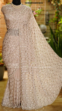 Embroidered Tissue Satin Silk Saree With Blouse-ISKWSR0308HS3916