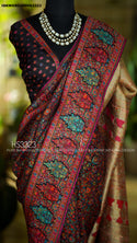 Banarasi Weaved Crepe Silk Saree With Blouse-ISKWSR0308HS3323