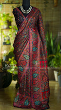 Banarasi Weaved Crepe Silk Saree With Blouse-ISKWSR0308HS3323