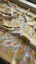 Banarasi Weaved Khadi Georgette Saree With Blouse-ISKWSR05084502