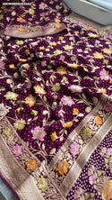 Banarasi Weaved Khadi Georgette Saree With Blouse-ISKWSR05084502