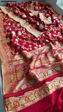 Banarasi Weaved Khadi Georgette Saree With Blouse-ISKWSR05084502