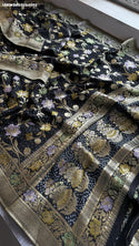 Banarasi Weaved Khadi Georgette Saree With Blouse-ISKWSR05084502