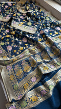 Banarasi Weaved Khadi Georgette Saree With Blouse-ISKWSR05084502