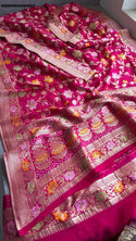 Banarasi Weaved Khadi Georgette Saree With Blouse-ISKWSR05084502