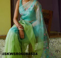 Embroidered Organza Saree With Blouse-ISKWSR06084504