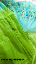 Embroidered Organza Saree With Blouse-ISKWSR06084504