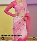 Embroidered Organza Saree With Blouse-ISKWSR06084504
