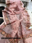 Embroidered Organza Saree With Blouse-ISKWSR07084506