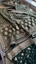Banarasi Weaved Khadi Georgette Saree With Blouse-ISKWSR07084508