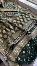 Banarasi Weaved Khadi Georgette Saree With Blouse-ISKWSR07084508
