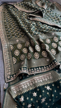 Banarasi Weaved Khadi Georgette Saree With Blouse-ISKWSR07084508