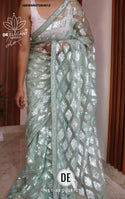 Embroidered Net Saree With Blouse-ISKWSR07084512