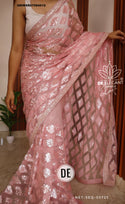 Embroidered Net Saree With Blouse-ISKWSR07084512