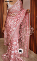Embroidered Net Saree With Blouse-ISKWSR07084512