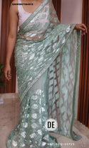 Embroidered Net Saree With Blouse-ISKWSR07084512