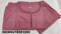 Embroidered Cotton Kurti With Pant And Dupatta-ISKWSU18081699