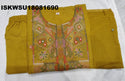 Embroidered Cotton Flared Kurti With Pant And Dyed Dupatta-ISKWSU18081690