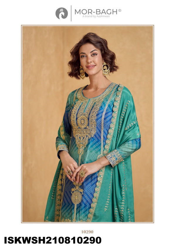 Embroidered Chinon Kurti With Sharara And Dupatta-ISKWSH210810288/289/290