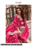 Embroidered Chinon Silk Kurti With Sharara And Dupatta-ISKWSH26085856