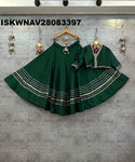 Sequined Silk Lehenga With Blouse-ISKWNAV28083397