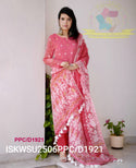 Hand Weaved Jamdani Cotton Kurti With Pant And Woven Dupatta-ISKWSU2506PPC/D1921