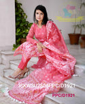Hand Weaved Jamdani Cotton Kurti With Pant And Woven Dupatta-ISKWSU2506PPC/D1921