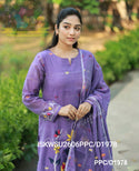 Hand Woven Jamdani Cotton Kurti With Pant And Woven Dupatta-ISKWSU2606PPC/D1978