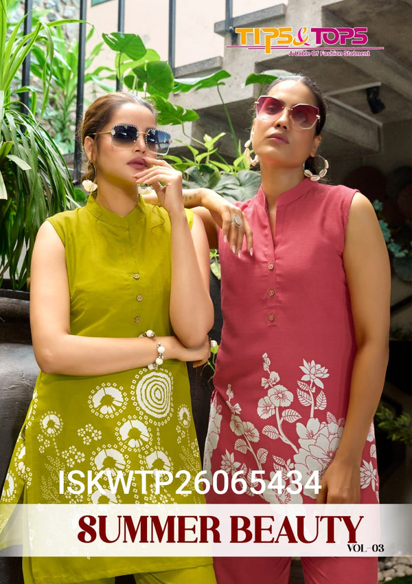 Printed Rayon Co-Ord Set-ISKWTP26065434