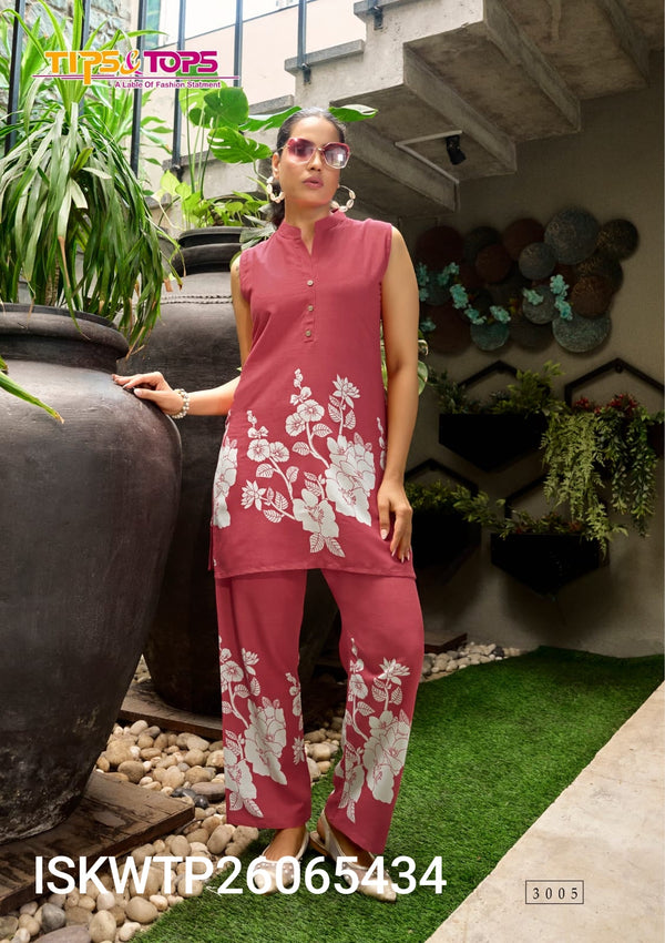 Printed Rayon Co-Ord Set-ISKWTP26065434