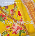 Floral Printed Cotton Kurti With Pant And Dupatta-ISKWSUJV190625Y