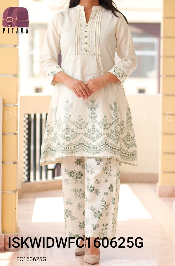Printed Cotton Co-Ord Set-ISKWIDWFC160625G