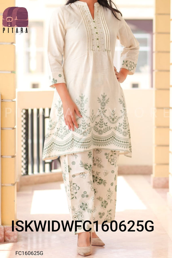 Printed Cotton Co-Ord Set-ISKWIDWFC160625G