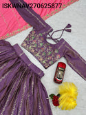 Embroidered Crush Lehenga With Blouse And Dupatta-ISKWNAV270625877