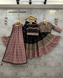 Rayon Cotton Lehenga With Blouse And Printed Cotton Dupatta-ISKWNAV17043499