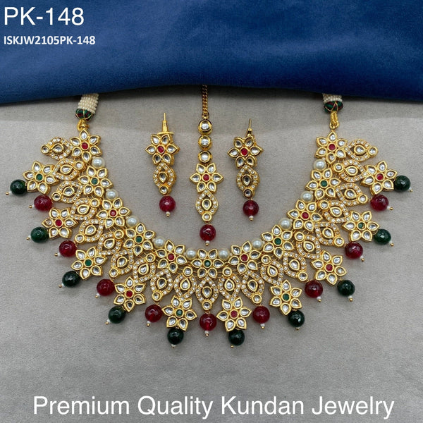 Kundan Jewelry Set-ISKJW2105PK-148