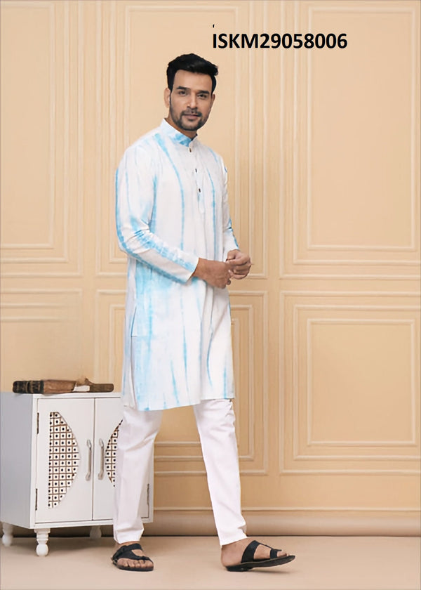 Printed Cotton Kurta With Pajama-ISKM29058006