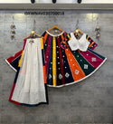 Rainbow Cotton Lehenga With Blouse And Chanderi Cotton Dupatta-ISKWNAV030700018