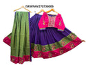 Embroidered Cotton Silk Lehenga With Blouse And Dupatta-ISKWNAV270736006