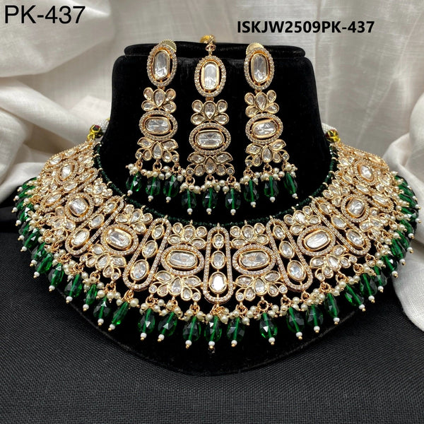 Kundan Jewelry Set-ISKJW2509PK-437