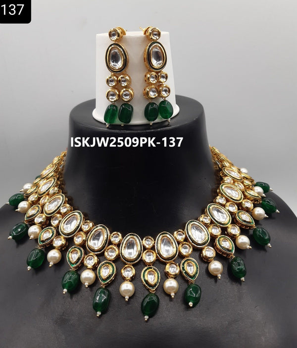 Kundan Jewelry Set-ISKJW2509PK-137