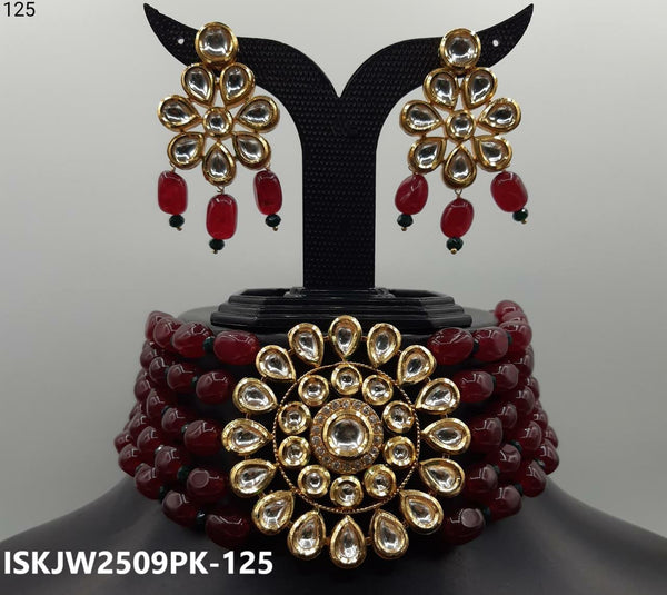 Kundan Jewelry Set-ISKJW2509PK-125