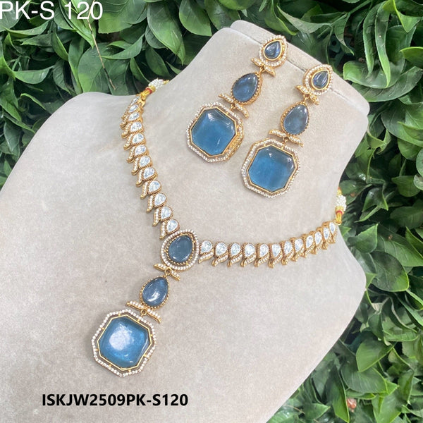 Kundan Jewelry Set-ISKJW2509PK-S120