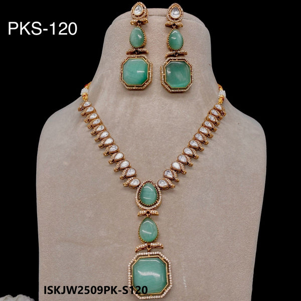 Kundan Jewelry Set-ISKJW2509PK-S120