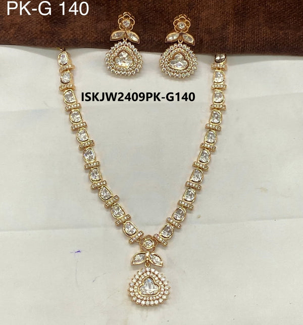 Kundan Jewelry Set-ISKJW2409PK-G140