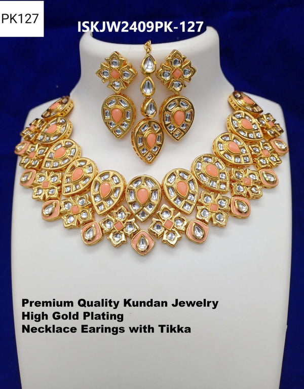 Kundan Jewelry Set-ISKJW2409PK-127