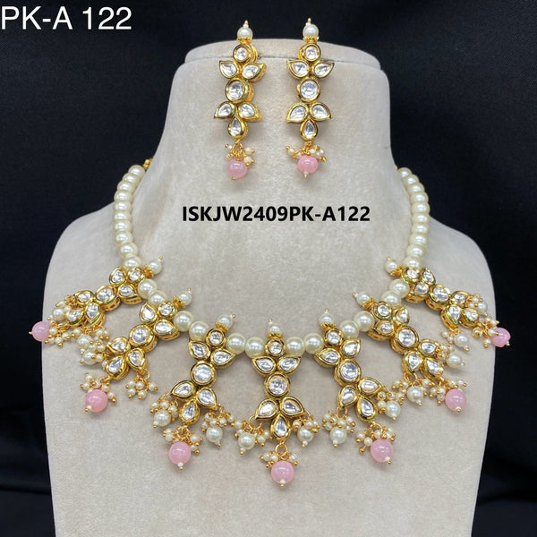 Kundan Jewelry Set-ISKJW2409PK-A122